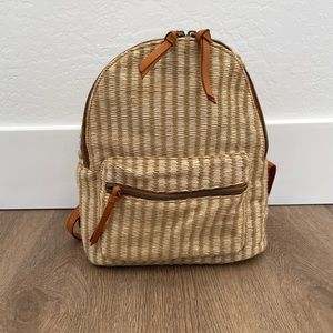 Woven backpack.